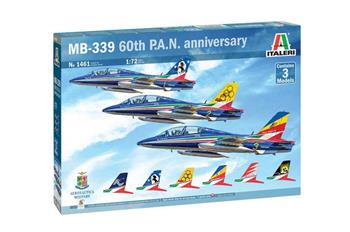 Model Kit letadlo 1461 - Macchi MB 339 P.A.N. 60th Anniversary Special Livery (1:72)