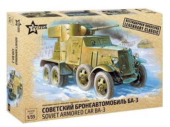Model Kit military 3546 - BA-3 Armored Car (re-release) (1:35)