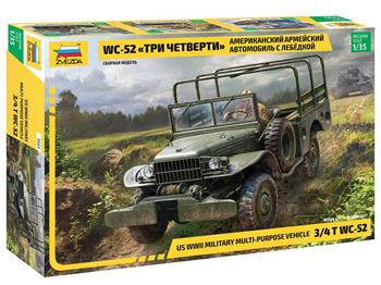 Model kit military 3664 - Dodge WC-52 (1:35)