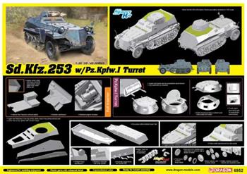 Model Kit military 6952 - Sd.Kfz.253 w/Panzer I Turret (SMART KIT) (1:35)