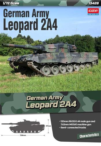 Model Kit tank 13428 - German Army Leopard 2A4 (1:72)