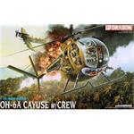 Model Kit vrtulník 3310 - OH-6A CAYUSE w/CREW (1:35)