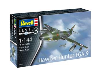 Plastic ModelKit letadlo 03833 - Hawker Hunter FGA.9 (1:144)